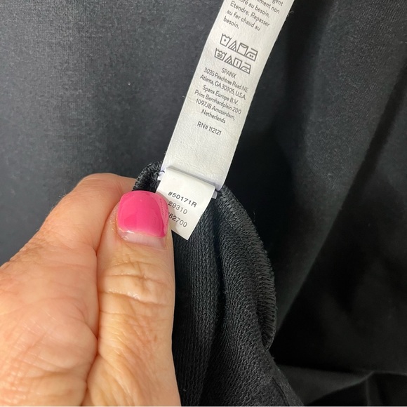 Spanx Perfect Length Dolman 3/4 Sleeve Top Size Small Black - Picture 7 of 7